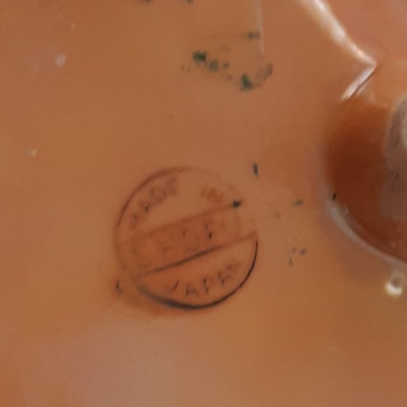 Shofu Japan VTG Incense Burner Jar 1930s Orange Lusterware Art Deco Rare - Picture 10 of 11